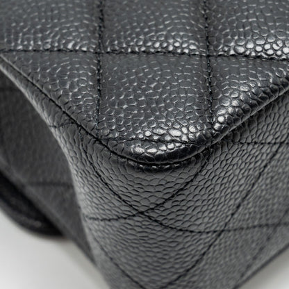 Chanel Medium Classic Double Flap Bag Caviar Black