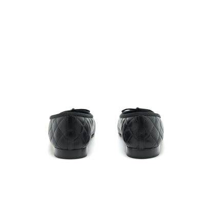Chanel Size 39 ballerina Flat Shoes Black
