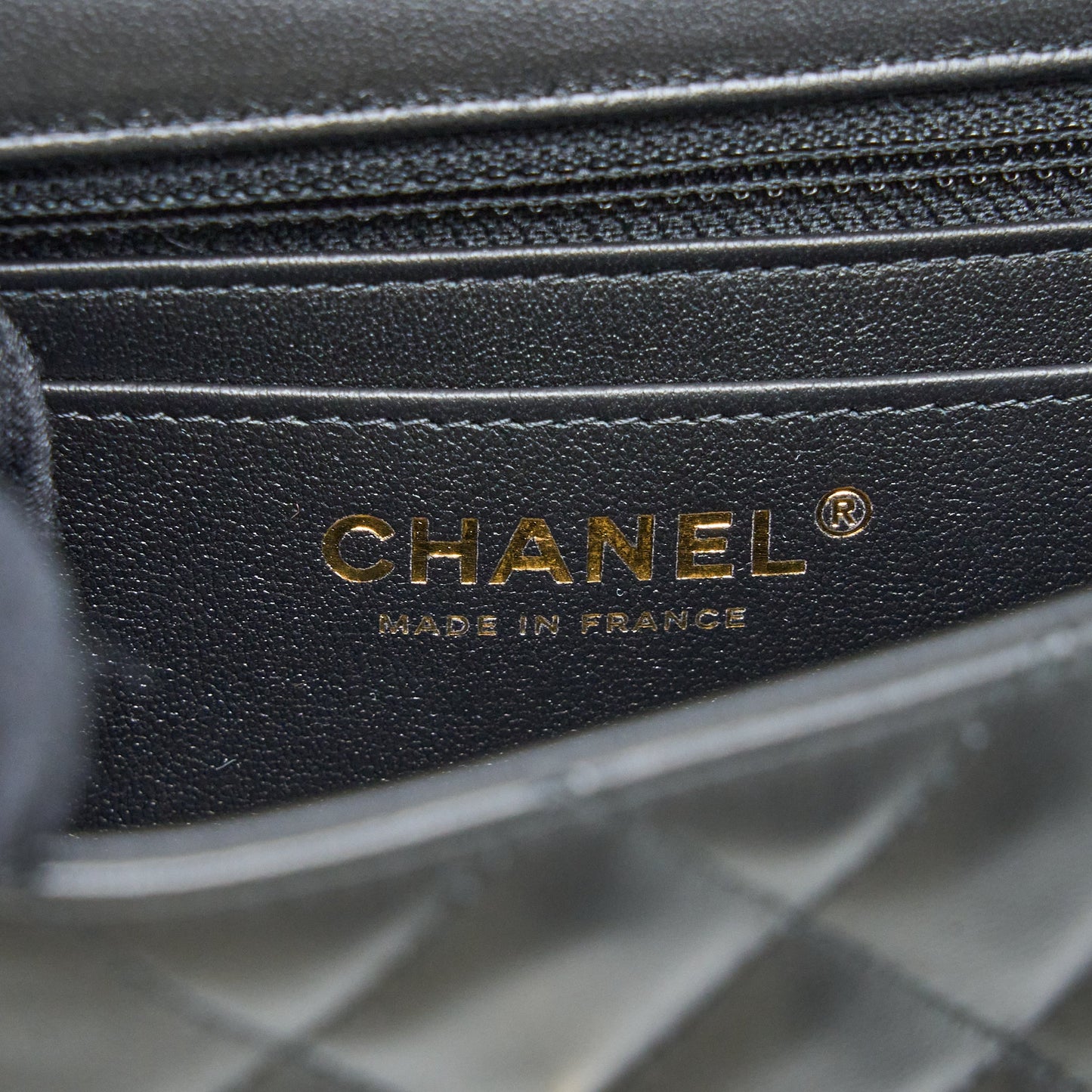 Chanel Mini Rectangular Flap Bag Lambskin Black L (Microchip)