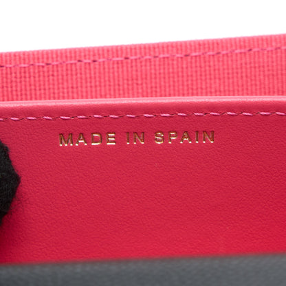 Chanel 23P Detail Logo Flap Card Holder Caviar Black L (Microchip)