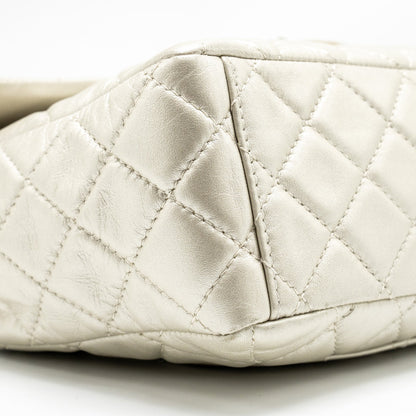Chanel Classic Quilted Flap Bag Lambskin Metallic Pale Gold