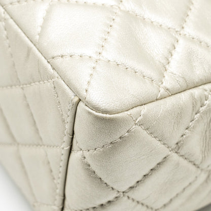Chanel Classic Quilted Flap Bag Lambskin Metallic Pale Gold