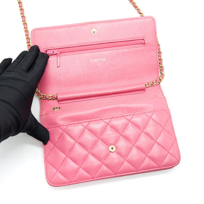 Chanel Boy Wallet on Chain Pink