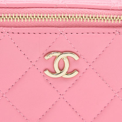 Chanel Mini Trendy CC Vanity with Chain Lambskin Pink L