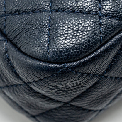 Chanel 18C CC Camera Bag Calfskin Navy