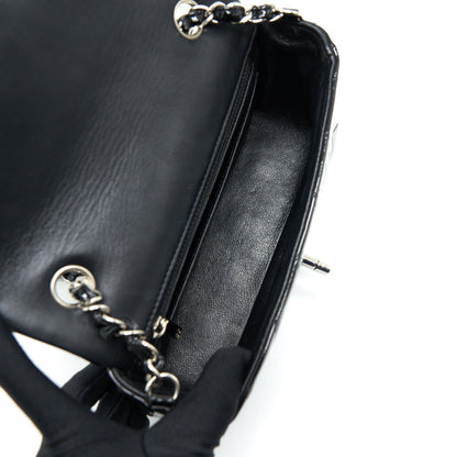 Chanel Mini Rectangular Flap bag Patent Leather Black