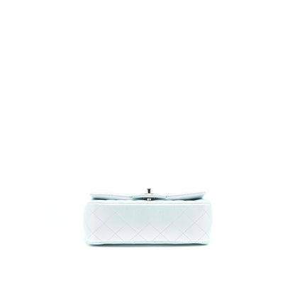 Chanel 21K Iridescent Baby Blue Mini Rectangular