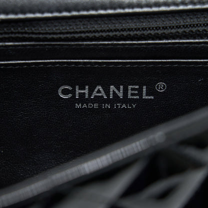 Chanel Mini Rectangular Flap bag Patent Leather Black