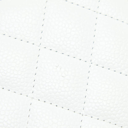 Chanel Medium Classic Flap Caviar White