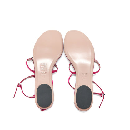 Gucci GG Crystal Logo Sandal Size 38