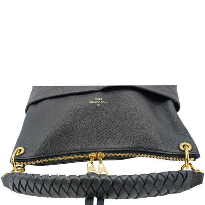 LOUIS VUITTON Maida Monogram Empreinte Leather Hobo Shoulder Bag Black