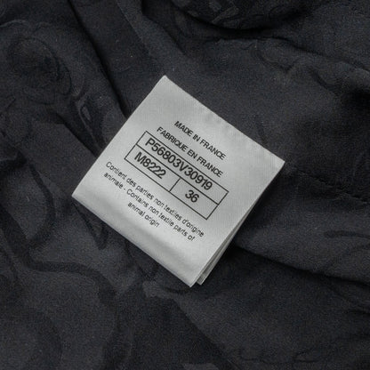 Chanel 17A size 36 Jacket Fantacy Tweed / calfskin black