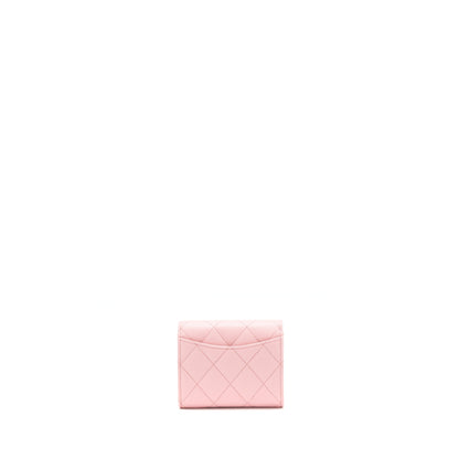 Chanel Card Holder On Chain Caviar Pink L