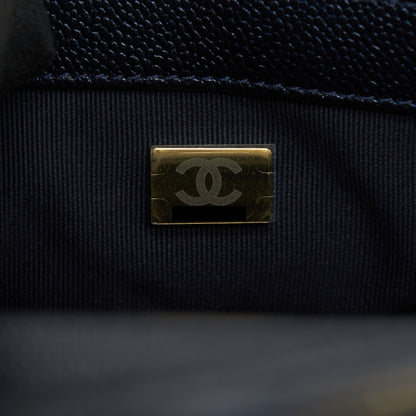 Chanel 21k My Perfect Mini Flap Bag Caviar Black