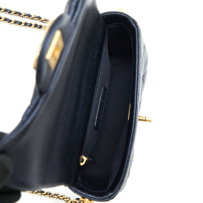 Chanel 21k My Perfect Mini Flap Bag Caviar Black