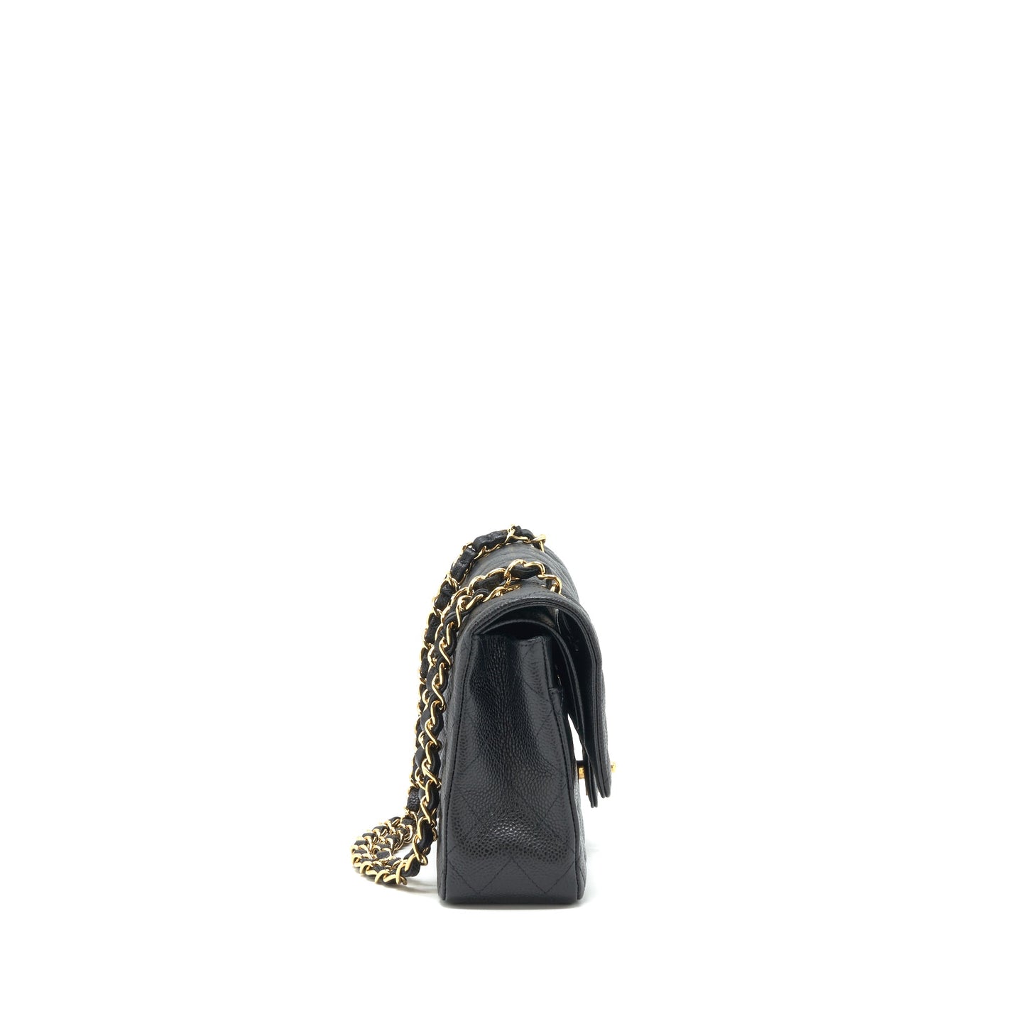 Chanel Medium Classic double flap Bag Caviar black