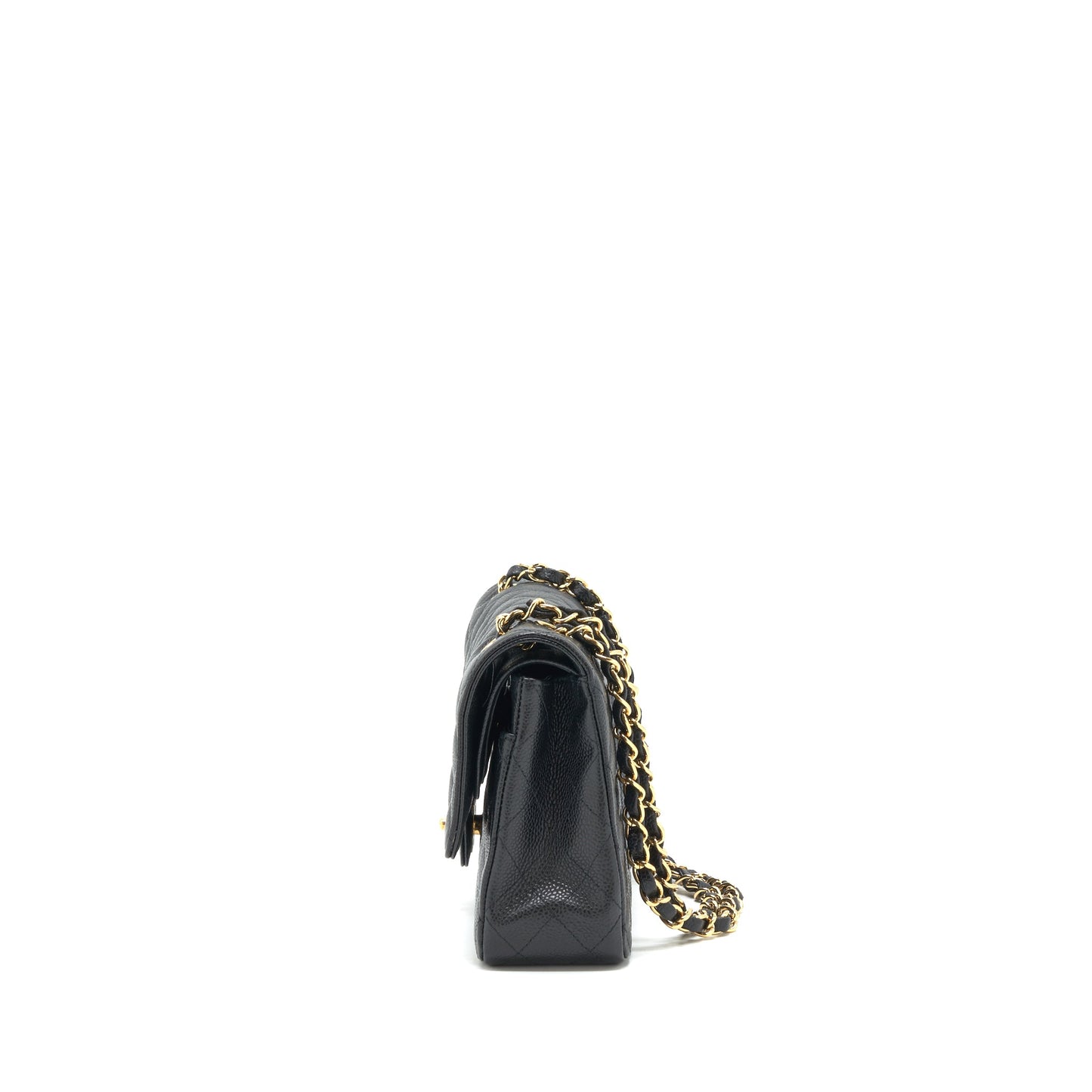 Chanel Medium Classic double flap Bag Caviar black