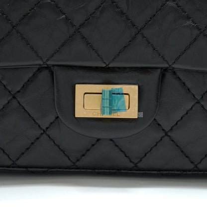 Chanel Mini 2.55 Reissue Flap Bag Aged Calfskin Black