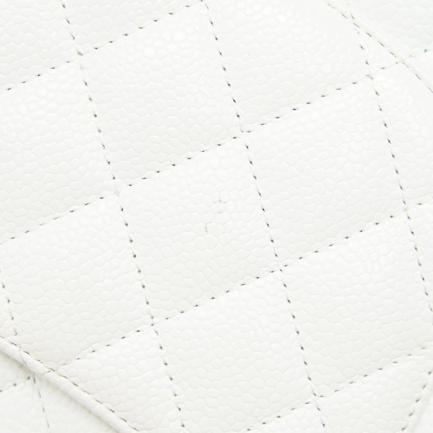 CHANEL MEDIUM CLASSIC DOUBLE FLAP BAG CAVIAR WHITE