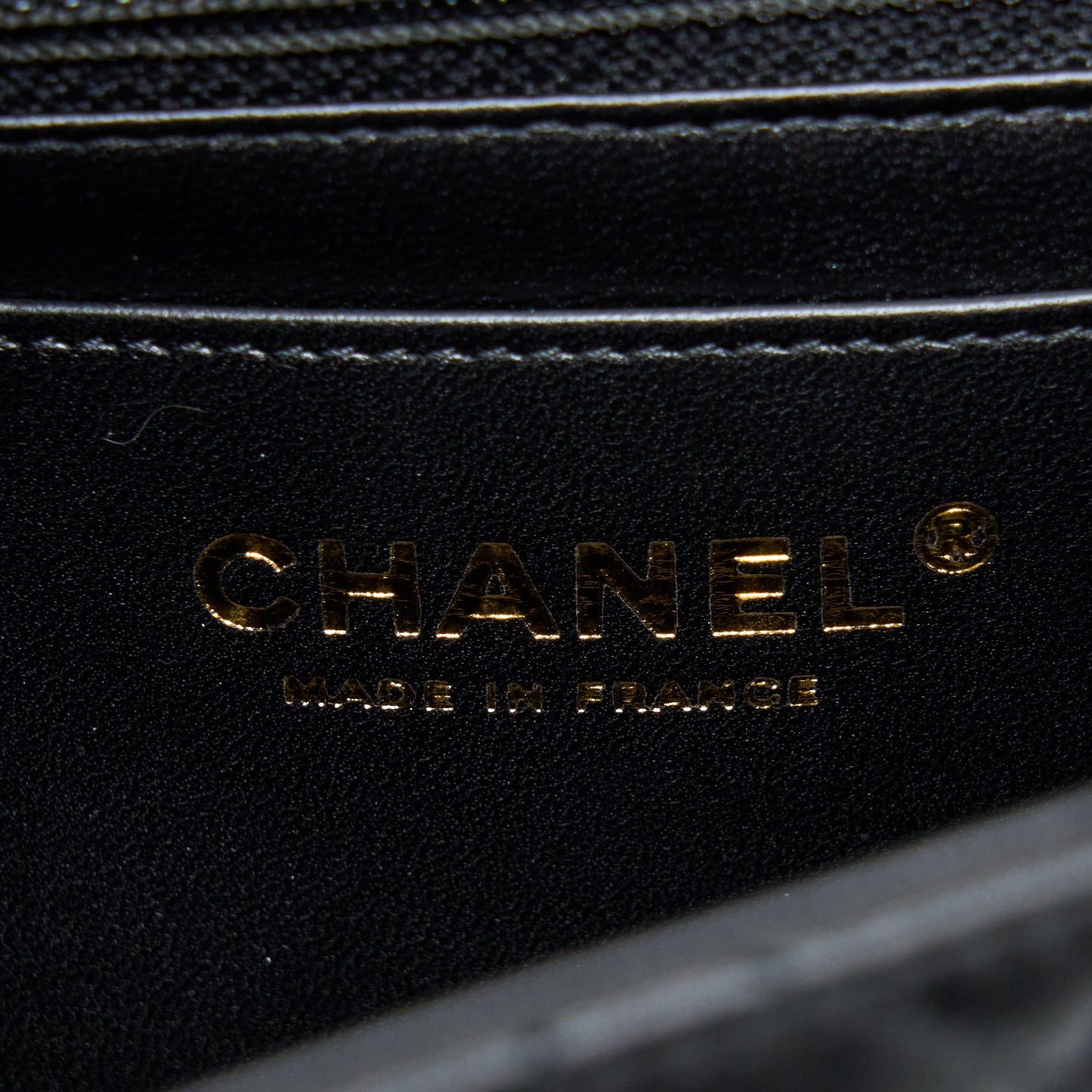 Chanel Mini Square Flap Bag Lambskin Black  (Microchip)