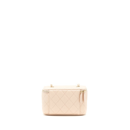 Chanel 22C Long Vanity With Chain Caviar Beige L