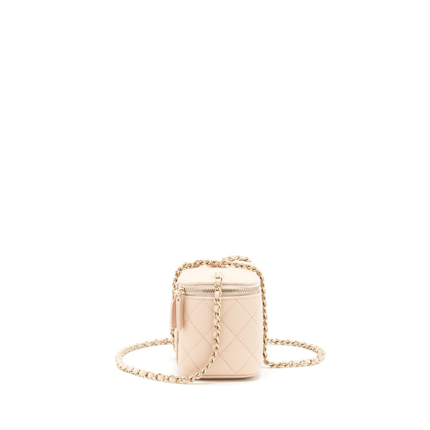 Chanel 22C Long Vanity With Chain Caviar Beige L