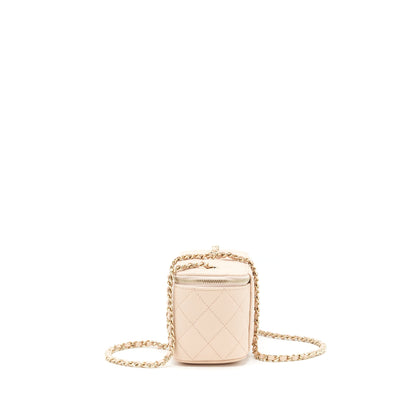 Chanel 22C Long Vanity With Chain Caviar Beige L