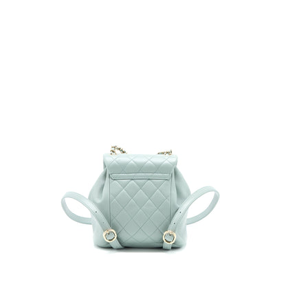 Chanel 23C Duma Mini Backpack Calfskin Light Grey L (Microchip)