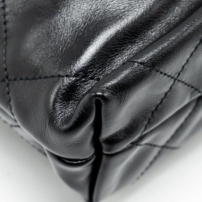 Chanel Mini 22 Bag Calfskin Black  (Microchip)