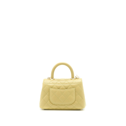 Chanel Extra Mini Coco Handle Caviar Green L (Microchip)