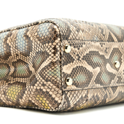 Gucci Python Leather Bamboo Handle Diana Tote Bag