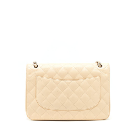 Chanel Classic Jumbo double flap Bag caviar beige