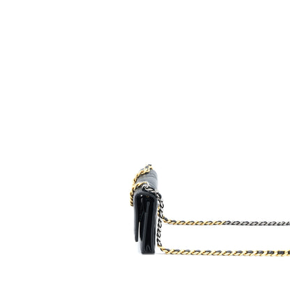 Chanel 19 Wallet on Chain Lambskin Black Multicolour Hardware