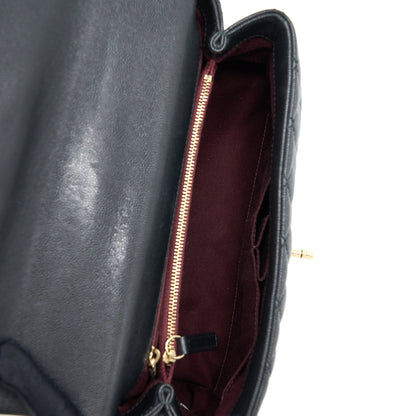 Chanel Medium Coco Handle Caviar Black L