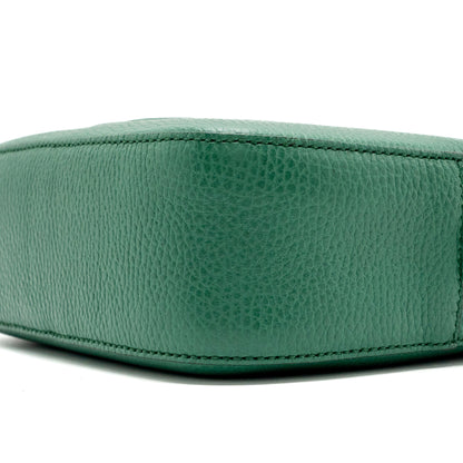 Gucci disco soho camera bag calfskin green L