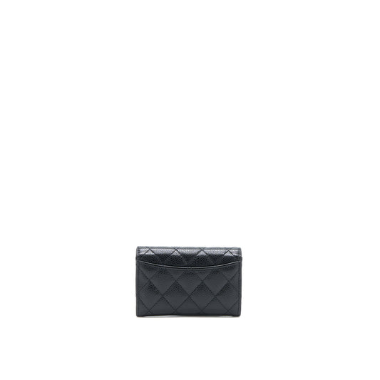 Chanel Classic Flap Card Holder Caviar Black
