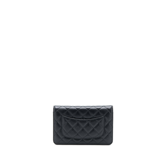 Chanel Classic Wallet on Chain Caviar Black  (Microchip)