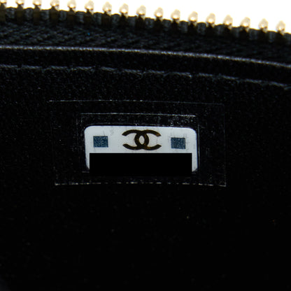 Chanel 22A Top Handle Long Vanity With Chain Lambskin Black L (New Version)