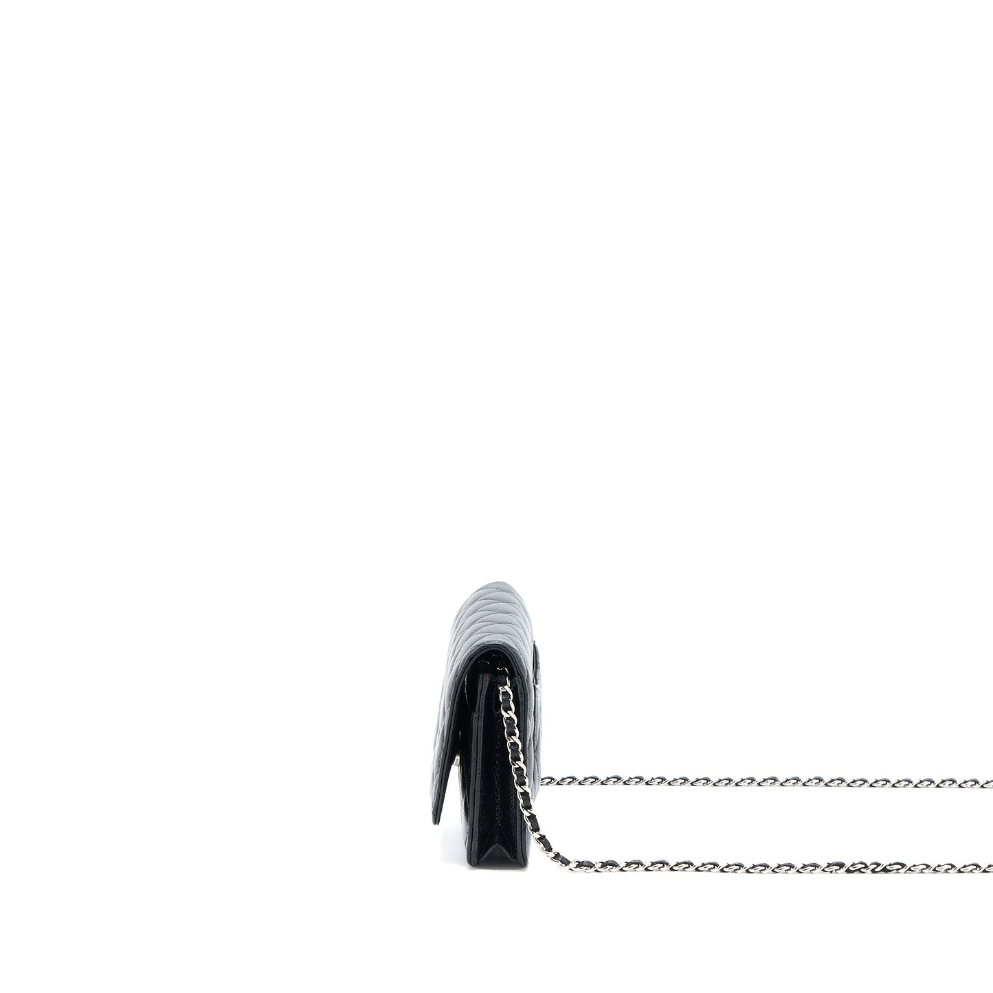 Chanel Classic Wallet on Chain Caviar Black  (Microchip)