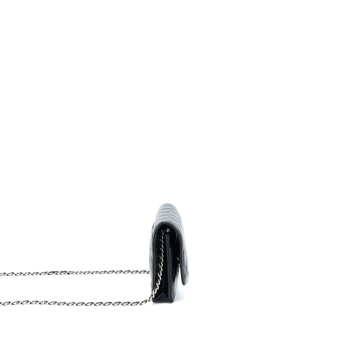 Chanel Classic Wallet on Chain Caviar Black  (Microchip)