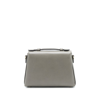 Gucci GG Top Handle Bag Caflskin Grey L