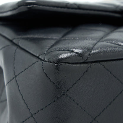 Chanel Mini Rectangular Flap Bag Lambskin Black