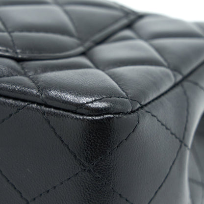 Chanel Mini Rectangular Flap Bag Lambskin Black