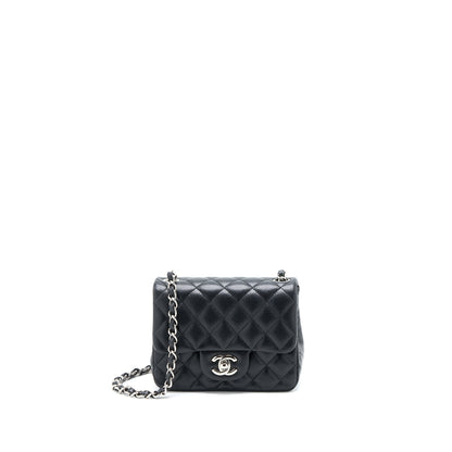 Chanel Classic Mini Square Flap Bag Caviar Black