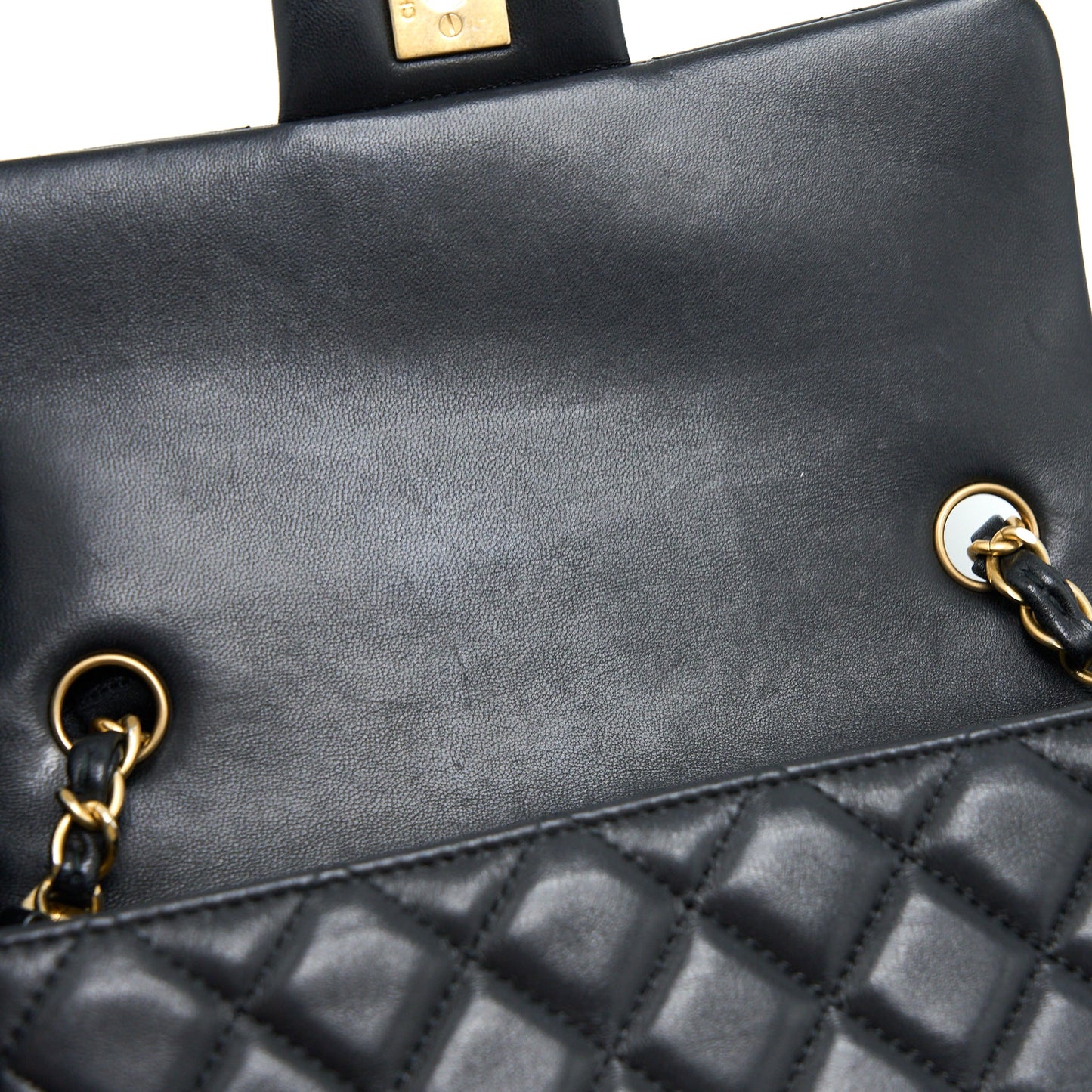 Chanel Mini Rectangular Flap Bag Lambskin Black
