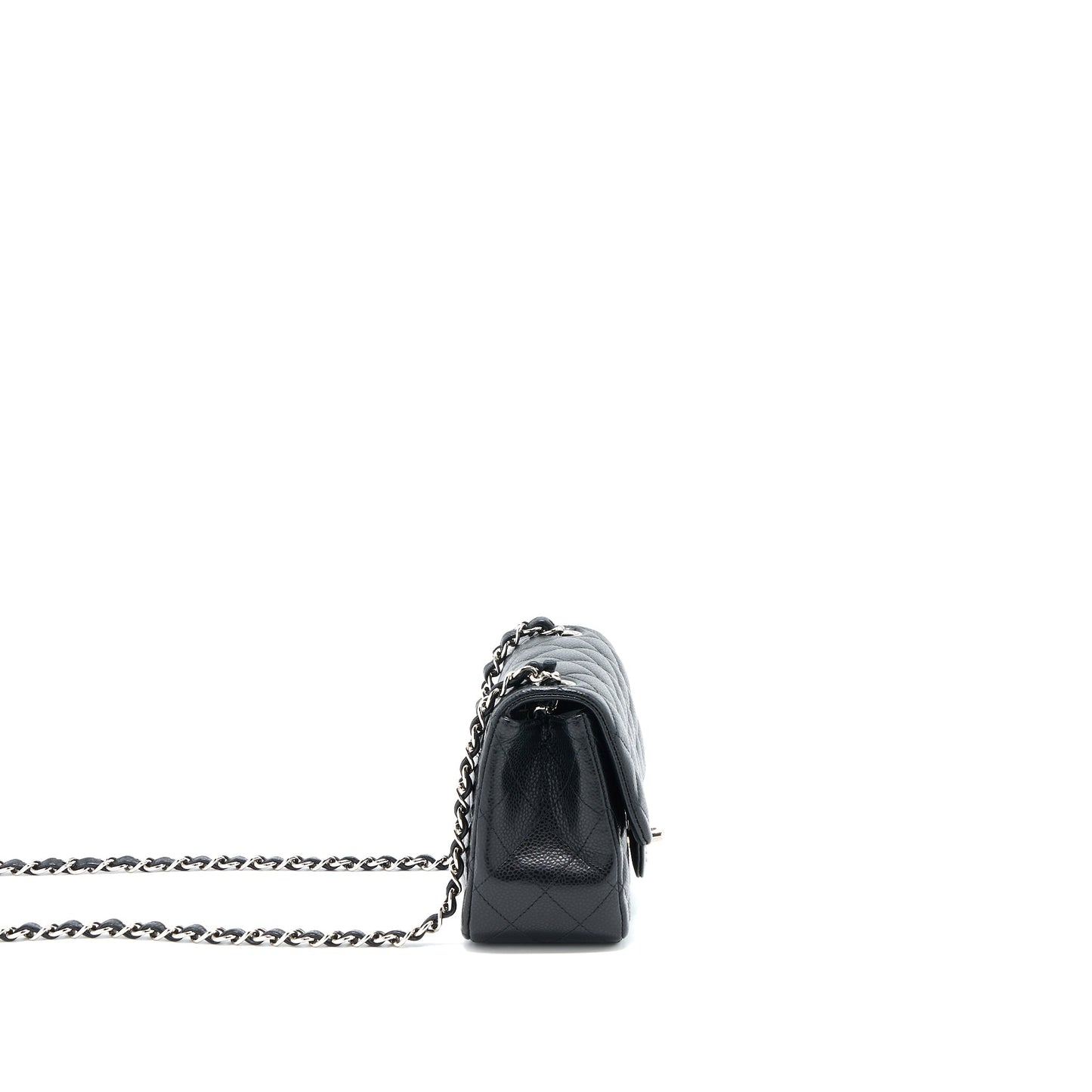 Chanel Classic Mini Square Flap Bag Caviar Black