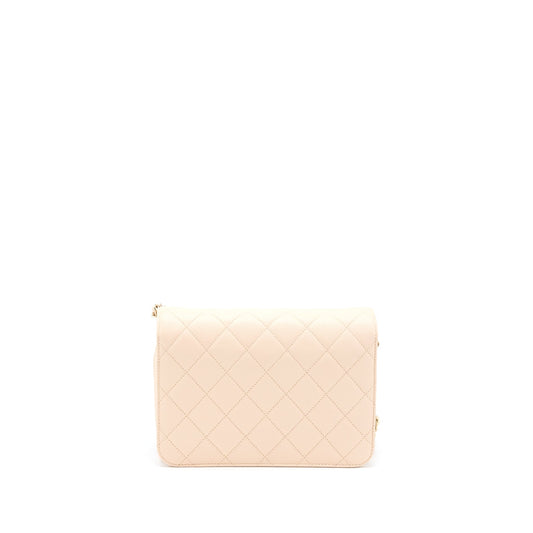 Chanel 21K Crossbody Bag Caviar Light Beige L (Microchip)