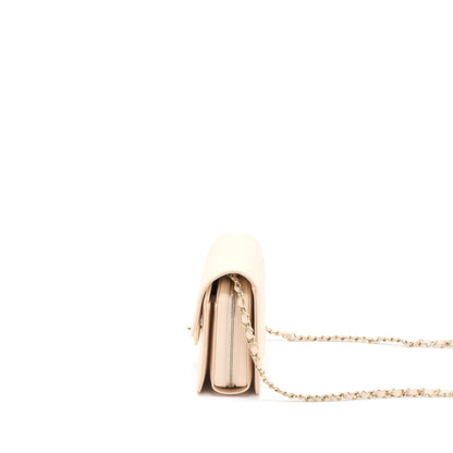 Chanel 21K Crossbody Bag Caviar Light Beige L (Microchip)