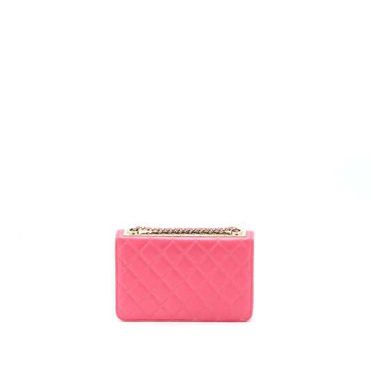 Chanel Trendy CC Wallet On Chain Lambskin Pink L