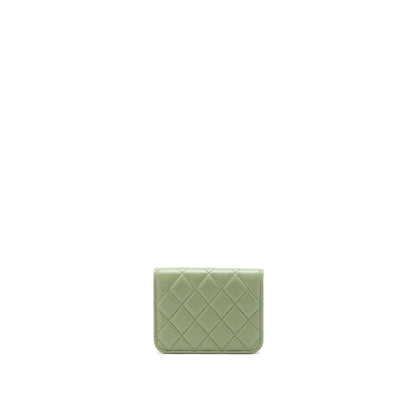 Chanel Pearl Crush Mini Flap Bag Lambskin Green